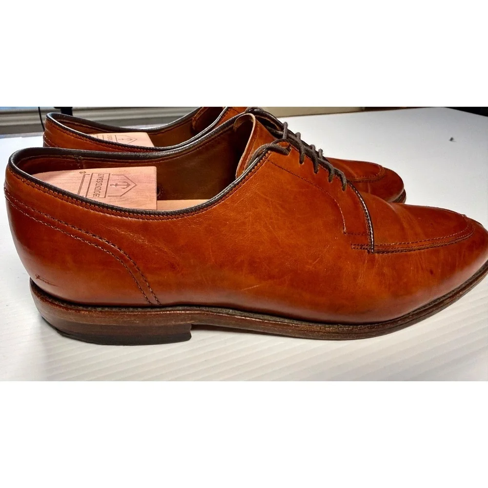 Allen Edmonds LaSalle Split Toe Derby Shoes Men's 11.5 D Brown Leather Made USA